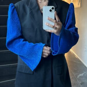 glitter koning blauw