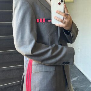 Reworked Adidas Grey/Roze